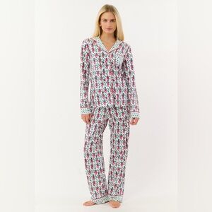 Monkey Mas Patchwork Long Sleeve Polo Pajamas Christmas 2025 Limited Edition!